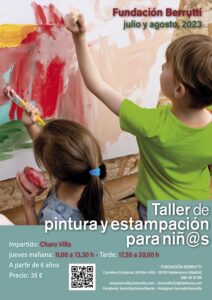 Taller de pintura y estampación para niños